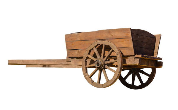 old wooden cart 