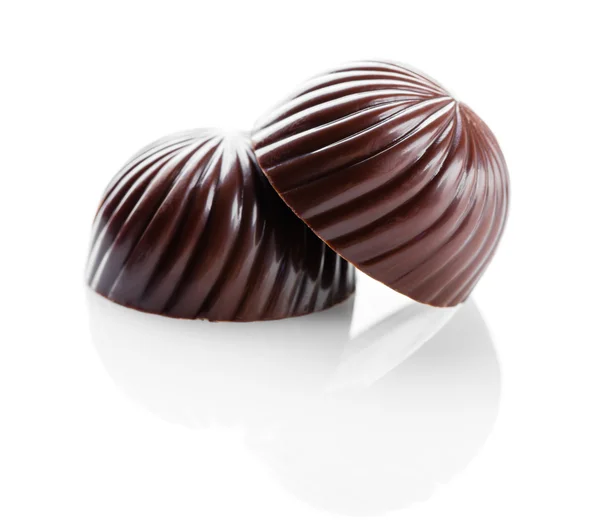 Chocolate doces close-up — Fotografia de Stock