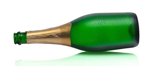 Botella abierta de champán —  Fotos de Stock