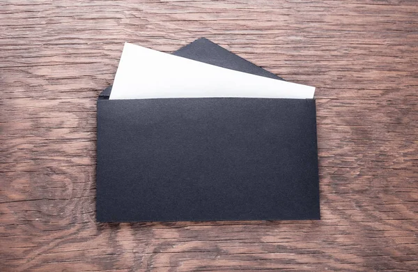 O envelope de papel closeu — Fotografia de Stock