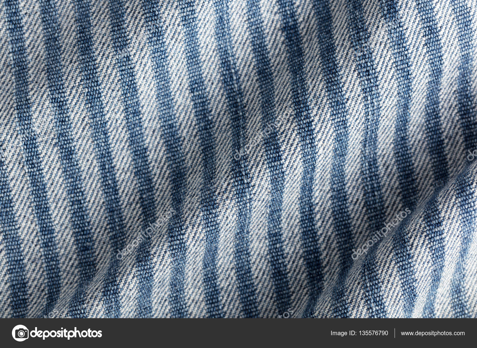 striped denim fabric