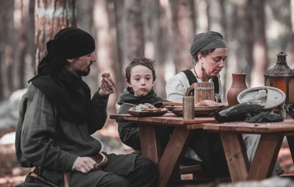 Ortaçağ tarihi canlandırma — Stok fotoğraf