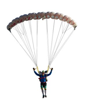 aşırı spor skydiver portre