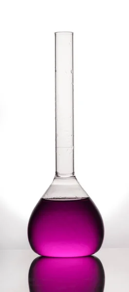 Chemical flask with liquid — Stock Photo, Image