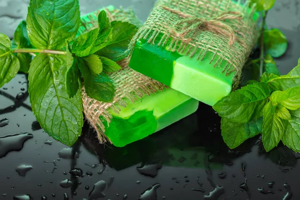 Handmade soap green