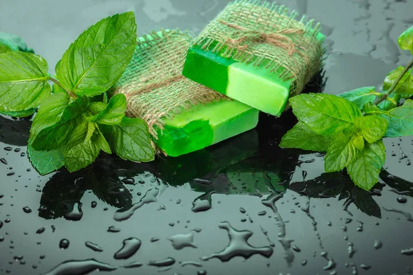 Handmade soap green
