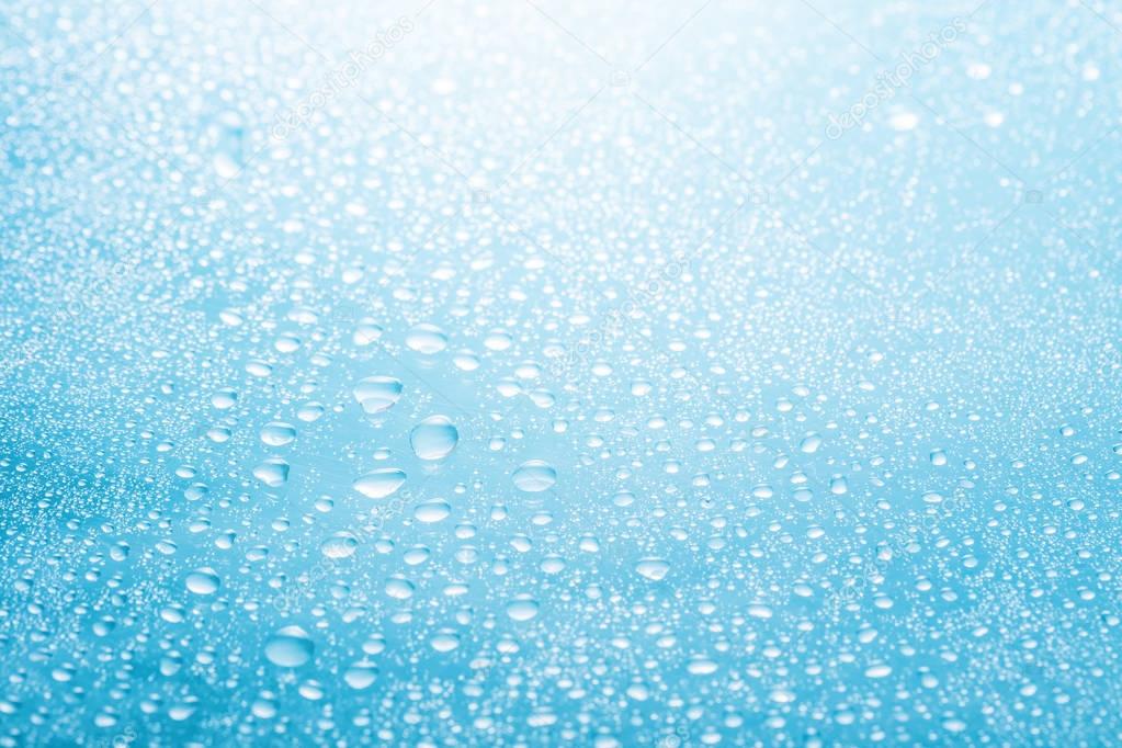 drops of water close-up 