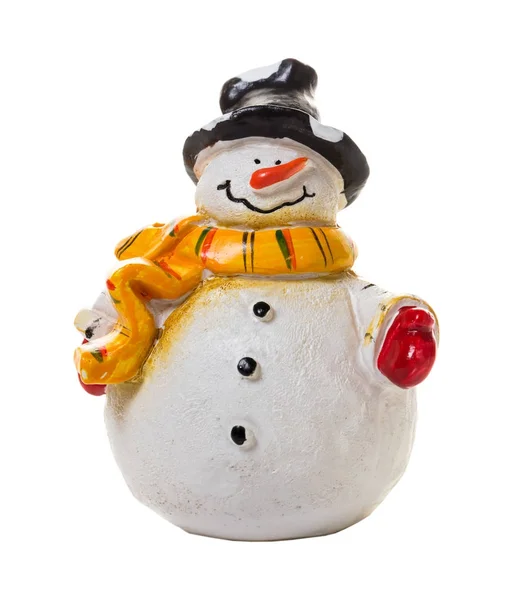 Рождественская фигурка снеговика — стоковое фото