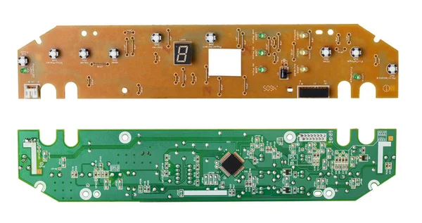 Electronic microcircuit close-up — Stock Photo, Image