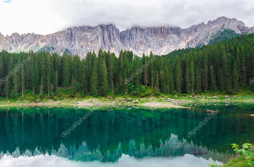 landscape the wild nature lake Misurina 