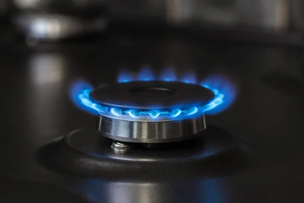 Cocina estufa de gas quemador de combustión —  Fotos de Stock