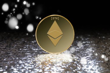 ethereum Kripto para birimi yakın çekim 