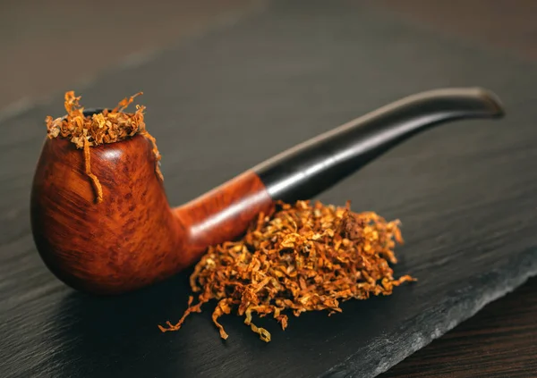 smoking pipe with tobacco