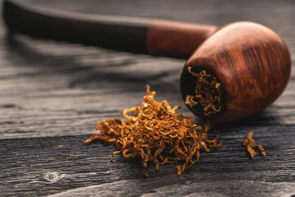 smoking pipe with tobacco