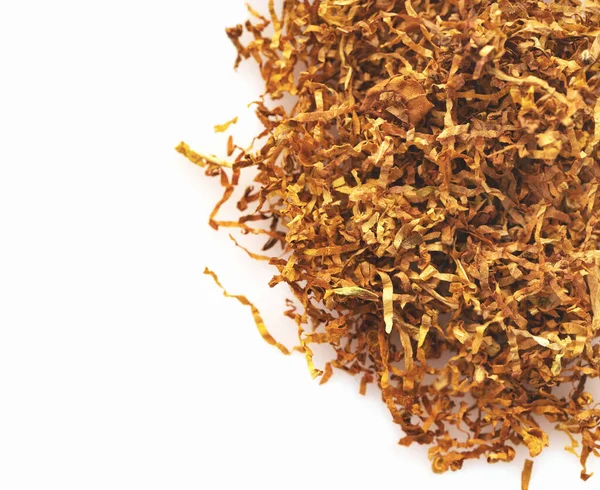 Pile of dry tobacco close-up — Stock Photo, Image