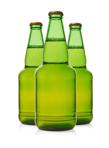 Cerveza ligera en botellas —  Fotos de Stock