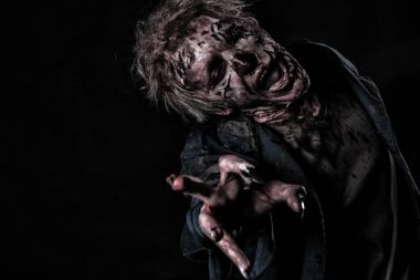 Kanlı korku beynini adamla zombie halloween 