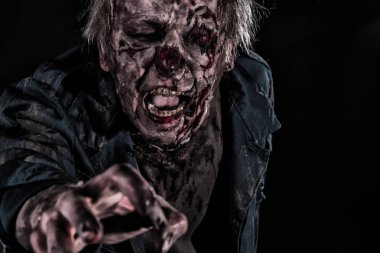 Kanlı korku beynini adamla zombie halloween 