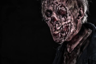 Kanlı korku beynini adamla zombie halloween 