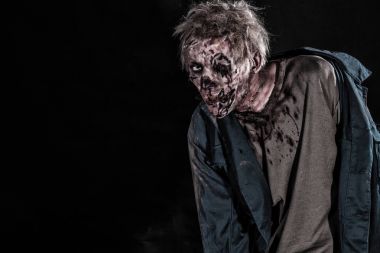 Kanlı korku beynini adamla zombie halloween 