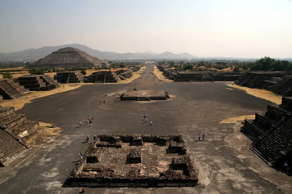 Avenue of the Dead, Teotihuacan, Meksyk — Zdjęcie stockowe