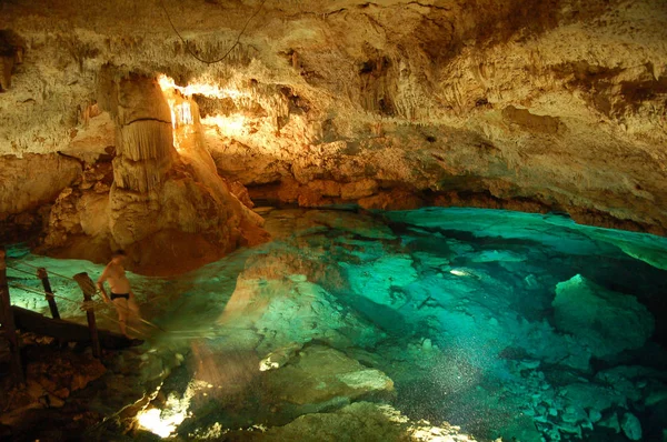 Cenote w regionie Yucatan — Zdjęcie stockowe