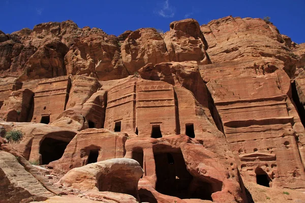 Tumbas Reales en Petra — Foto de Stock