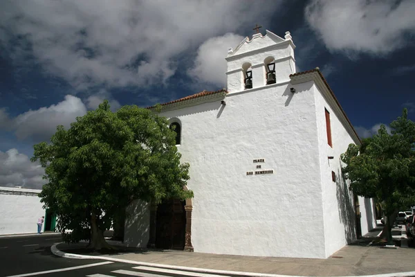 Plaza de los remedios, Yaiza, Lanzarote, Isole Canarie, Spagna — Foto Stock