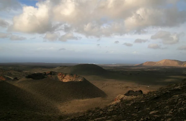 Nationaalpark Timanfaya, lanzarote, Canarische eilanden, Spanje — Stockfoto