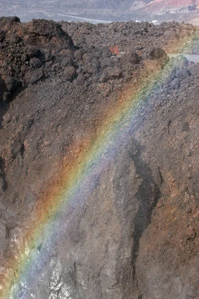 Rainbow, Lanzarote, Ilhas Canárias, Espanha — Fotografia de Stock