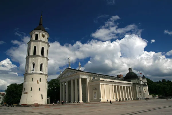Praça da Catedral em Vilnius — Fotografia de Stock