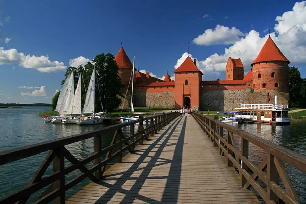 Trakai Kasteel, Litouwen eiland — Stockfoto