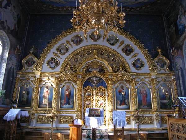 Iconostasis in Kiev Pechersk Lavra — Stock Photo, Image