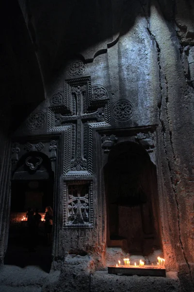 Monastero Geghard Monastero Della Lancia Provincia Kotayk Armenia — Foto Stock