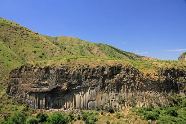 Symphonie Der Basaltsäulenformationen Der Garni Schlucht Armenien — Stockfoto
