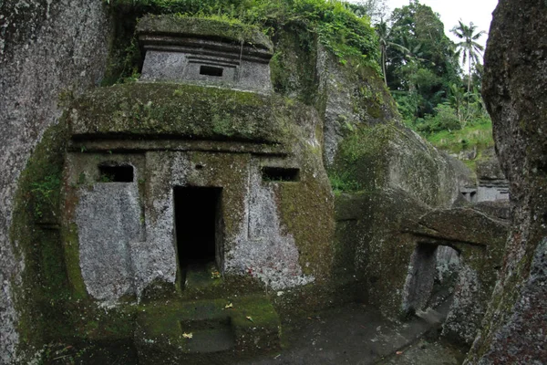 Tumbas Reales Templo Gunung Kawi Complejo Funerario Tampaksiring Bali Indonesia — Foto de Stock