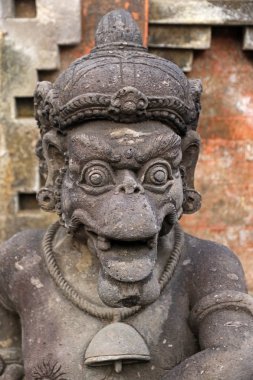 Hindu heykeli, Tirta Boş Tapınağı, Pura Tirta Empul, Hindu Bali su tapınağı, Tampaksiring, Bali, Endonezya 