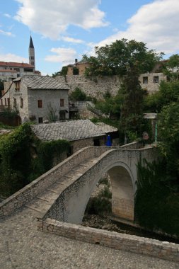 Crooked Bridge, Mostar, Bosnia and Herzegovina clipart