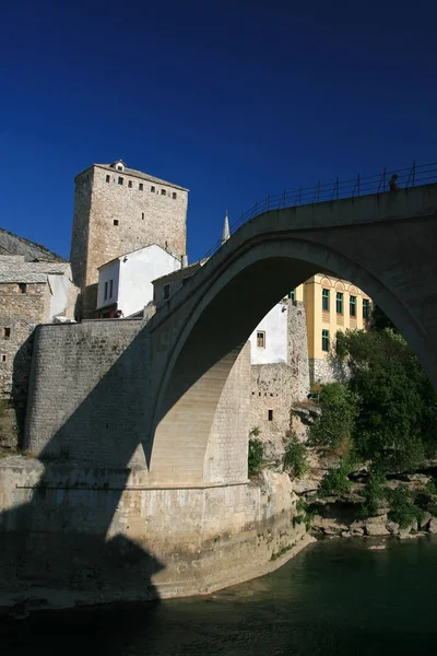 Παλιά Γέφυρα Μόσταρ Βοσνία Και Ερζεγοβίνη — Φωτογραφία Αρχείου