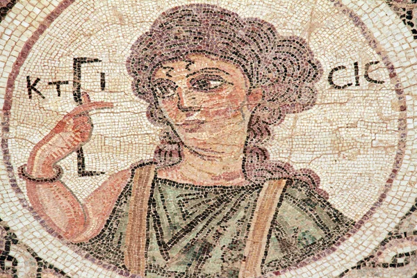 Mosaico Casa Dionisos Paphos Chipre —  Fotos de Stock