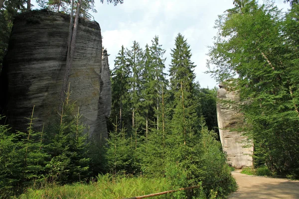 Rock Town Adrspach Teplice Czech Republic — стокове фото