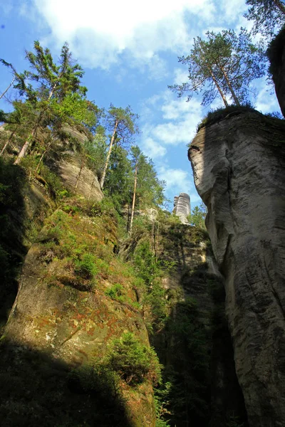 Rock Town Adrspach Teplice Czech Republic — стокове фото