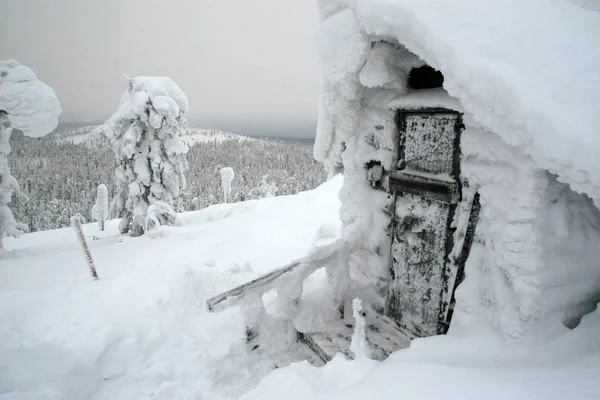 Altes Ferienhaus Der Gegend Von Rovaniemi Lappland Finnland — Stockfoto