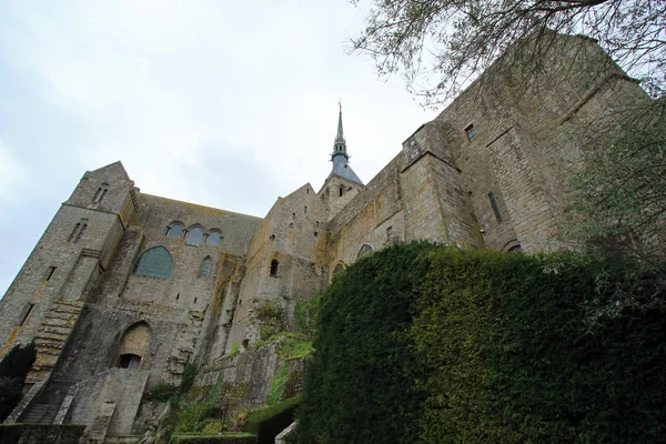 Mont Saint Michel Abbey Normandia Francja — Zdjęcie stockowe