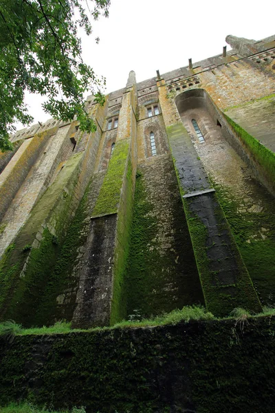 Mont Saint Michel Abbey Normandia Francja — Zdjęcie stockowe