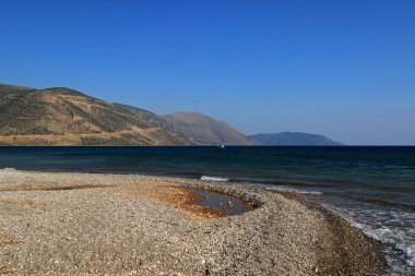 Itea Plajı, Korinth Körfezi, Yunanistan