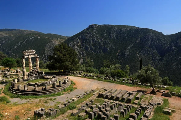 Tholos Delphi Delphi Góra Parnassus Grecja — Zdjęcie stockowe