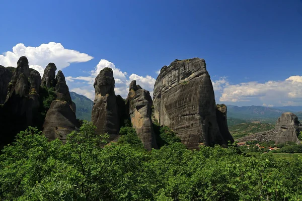 Meteora Bergsbildning Kastraki Kalabaka Thessalien Grekland — Stockfoto