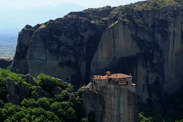 Μονή Ρουσσάνου Μετέωρα Θεσσαλία Ελλάδα — Φωτογραφία Αρχείου