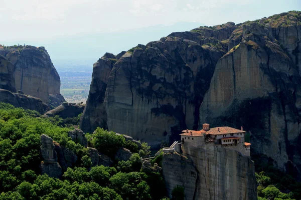 Klasztor Roussanou Meteory Tesalia Grecja — Zdjęcie stockowe